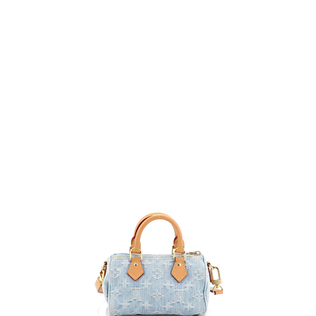 Speedy Bandouliere NM Bag Monogram Denim Sky Nano