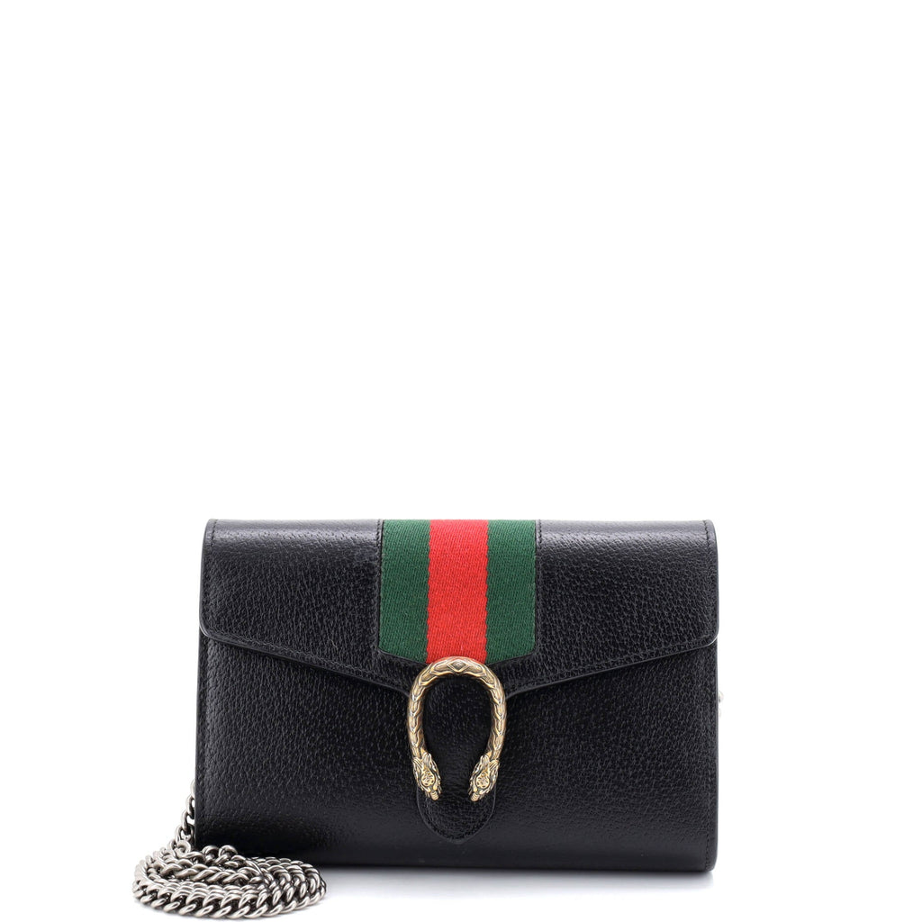 Dionysus Web Chain Wallet Leather Small