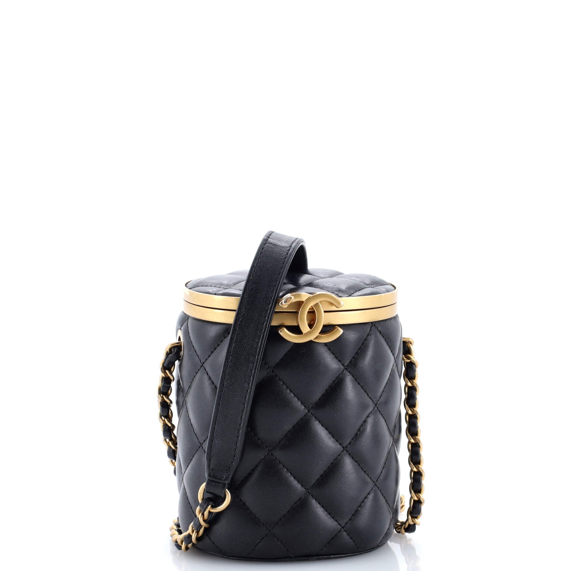 Crown Box Vanity Bag Quilted Lambskin Mini