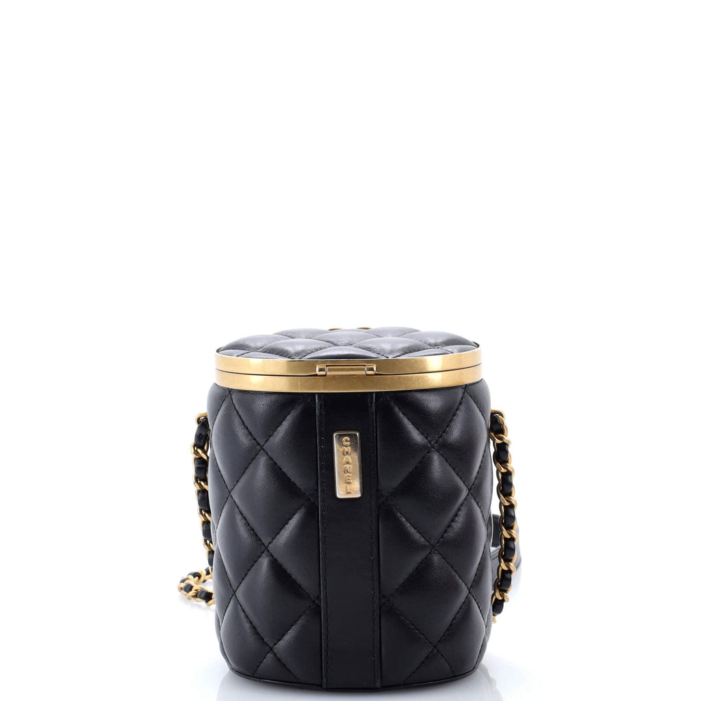 Crown Box Vanity Bag Quilted Lambskin Mini