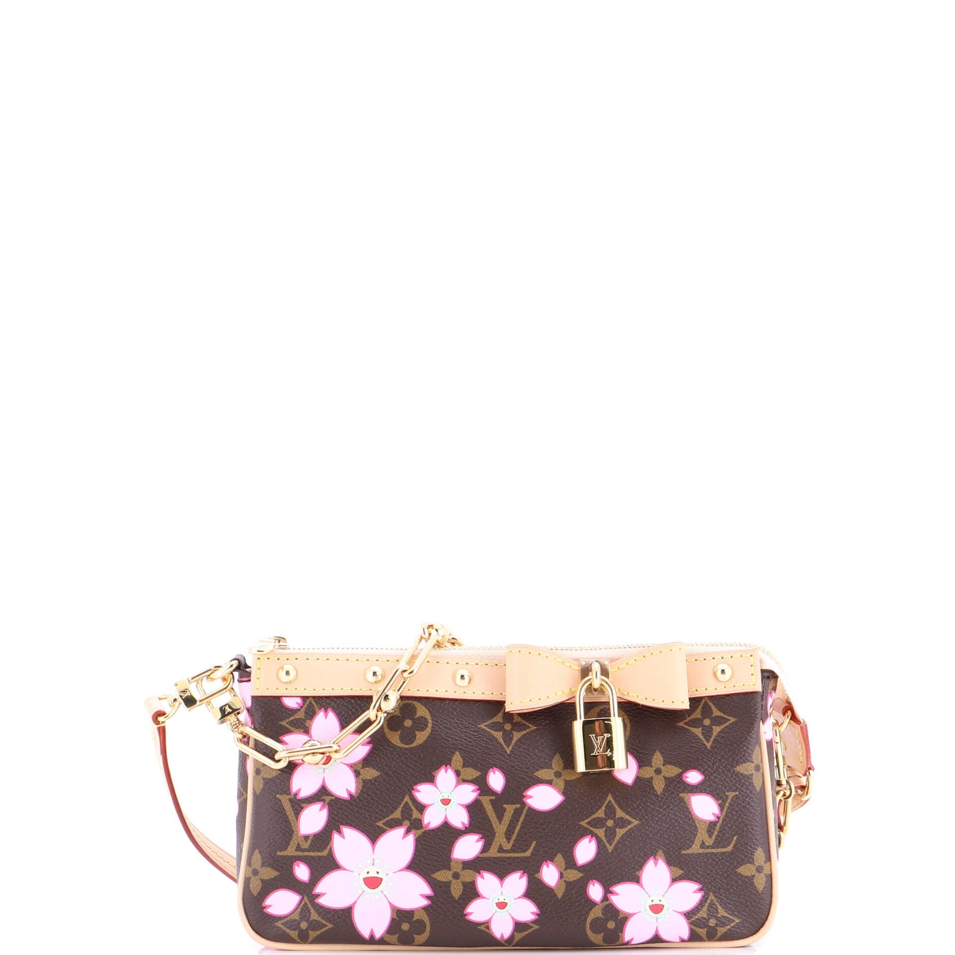 x Takashi Murakami Pochette Accessoires NM Limited Edition Cherry Blossom Monogram