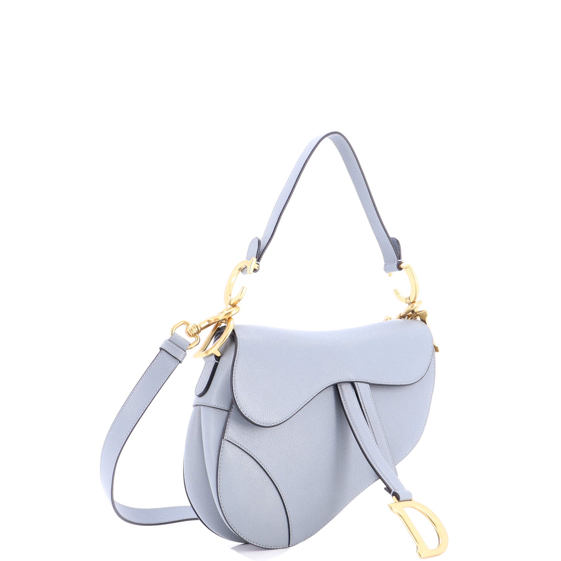 Saddle Handbag Leather Medium
