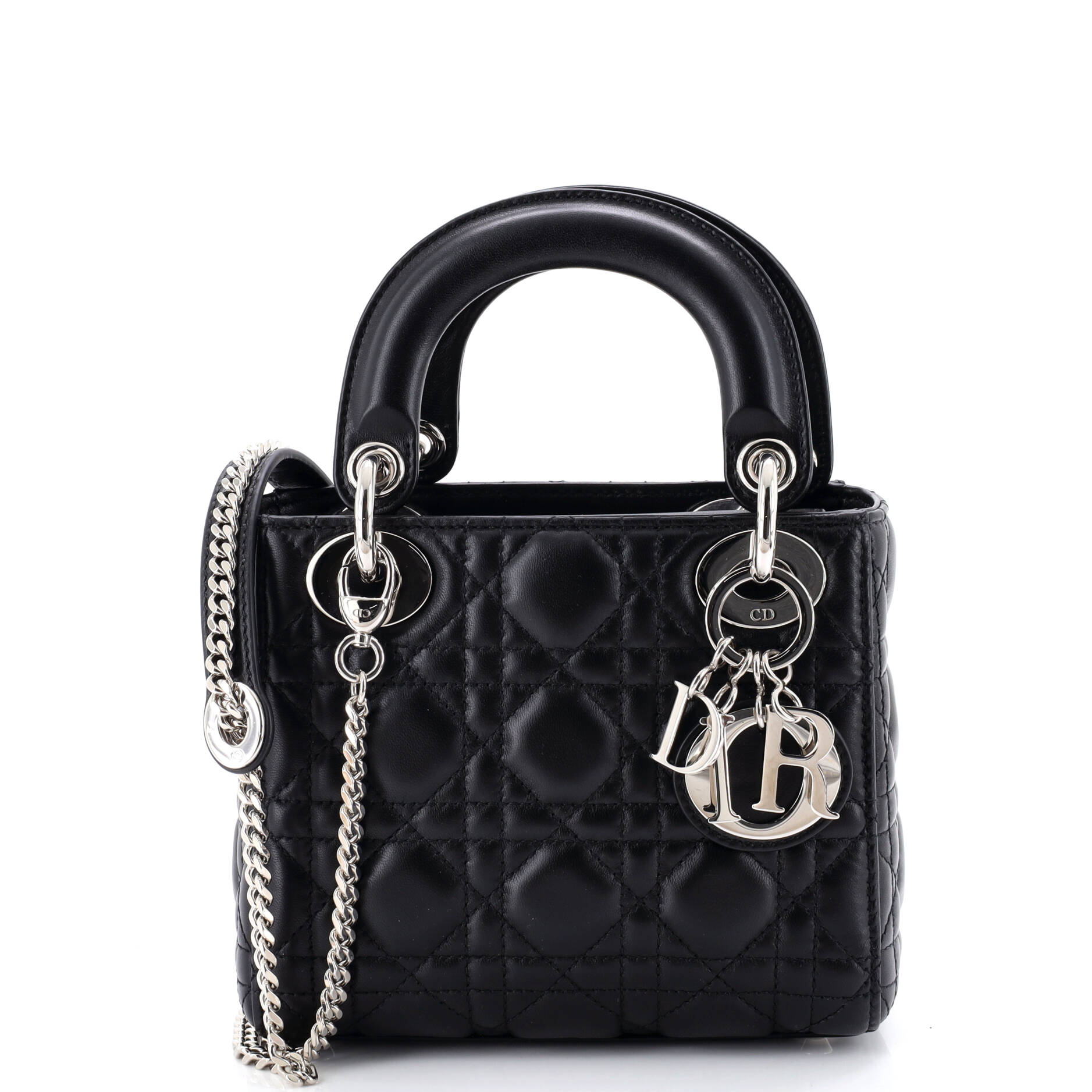 Lady Dior Chain Bag Cannage Quilt Lambskin Mini