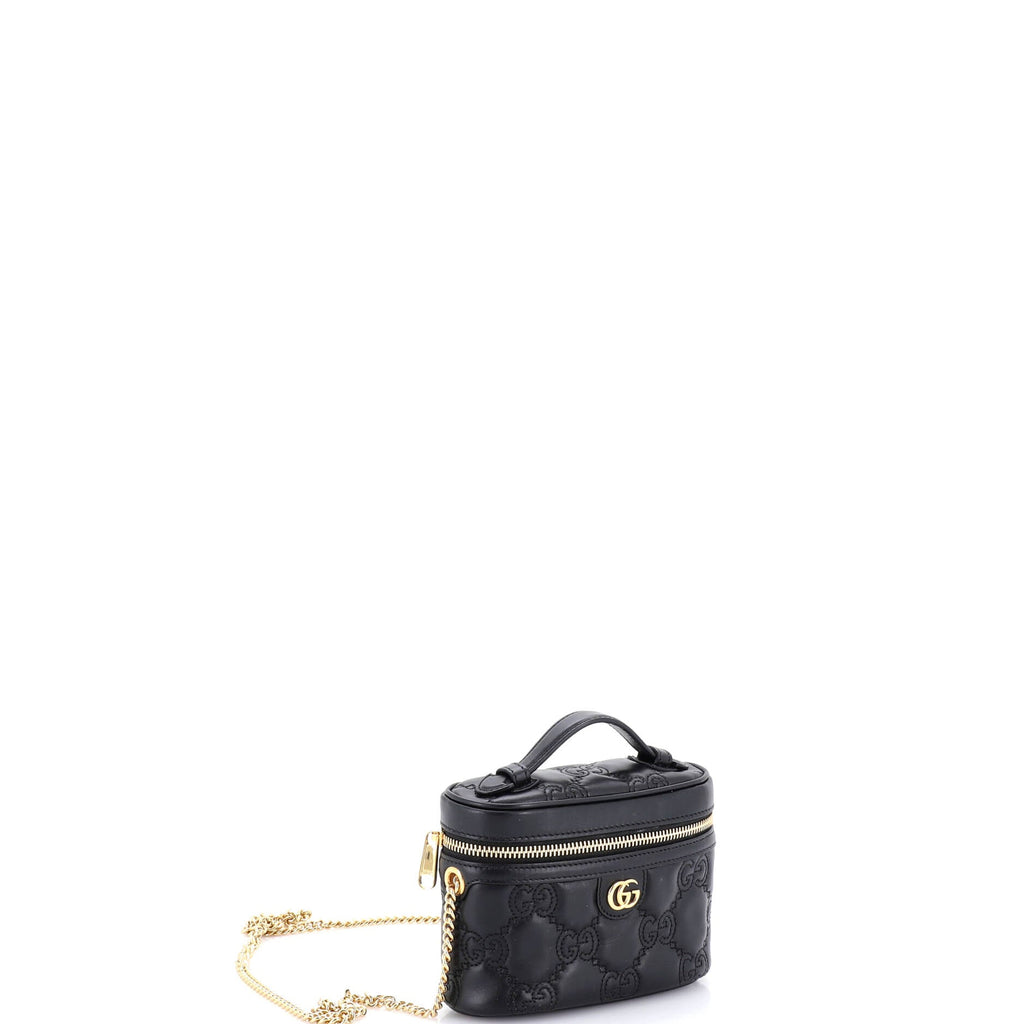 Top Handle Vanity Chain Bag GG Matelasse Leather Mini