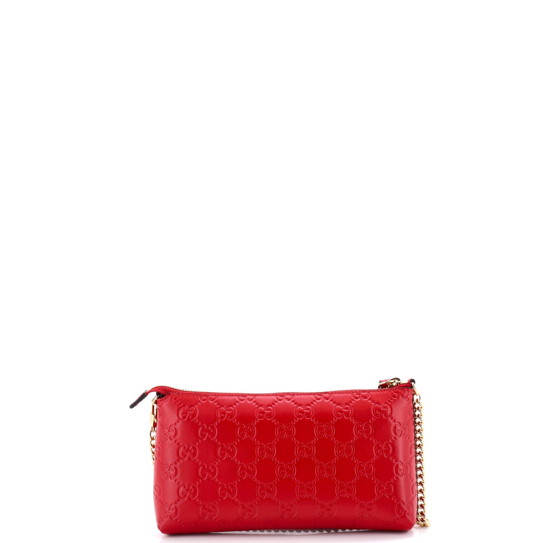 Chain Wristlet Wallet Guccissima Leather