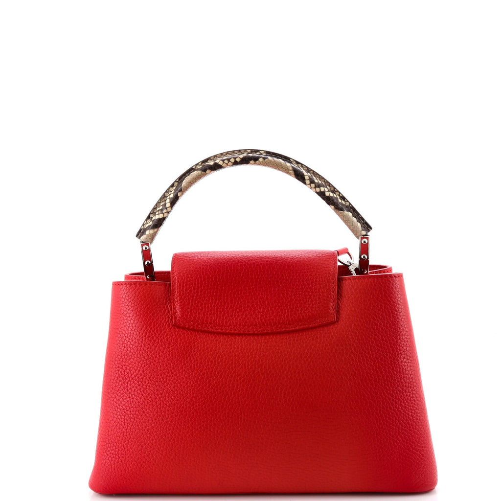 Capucines Bag Leather with Python PM