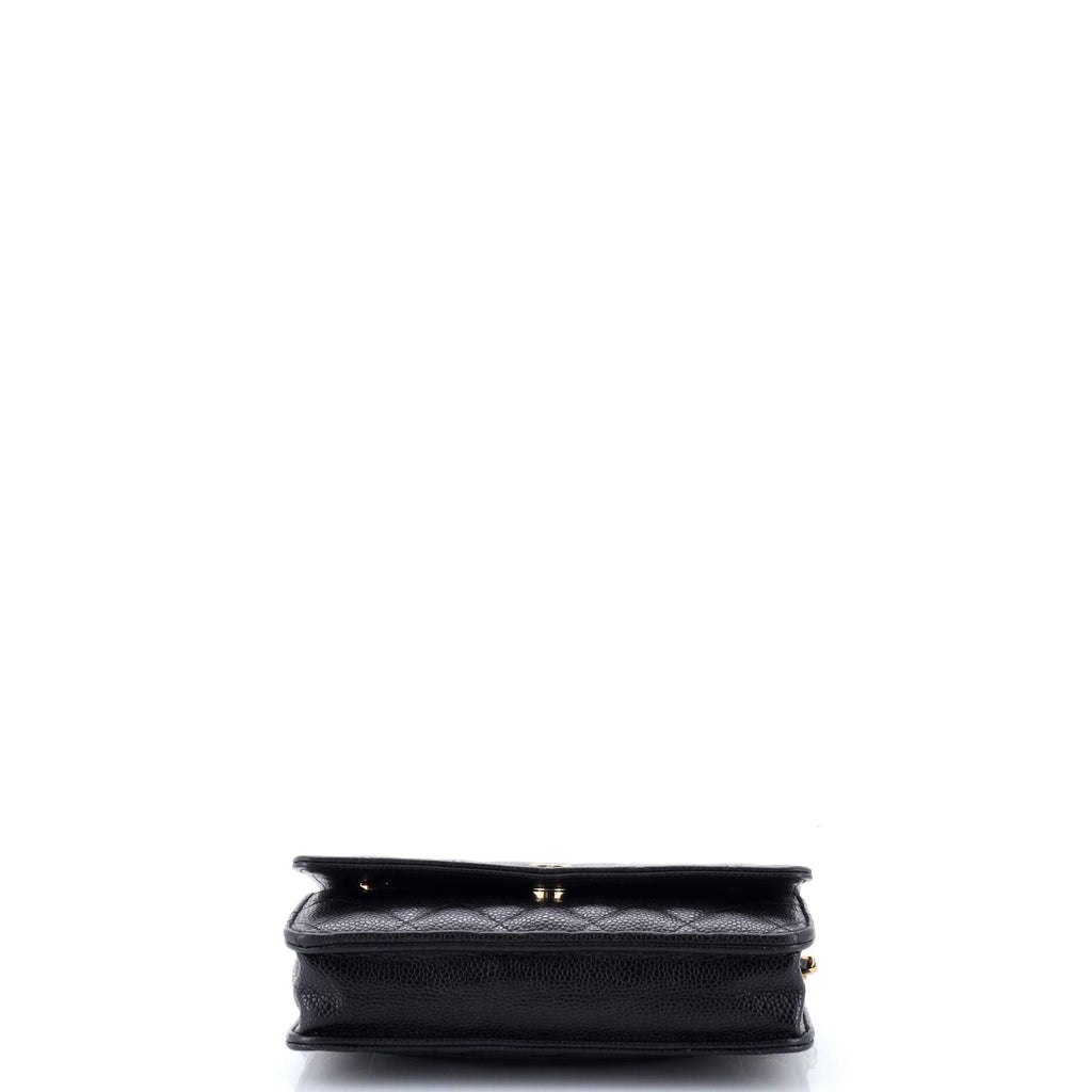 Wallet on Chain Quilted Caviar