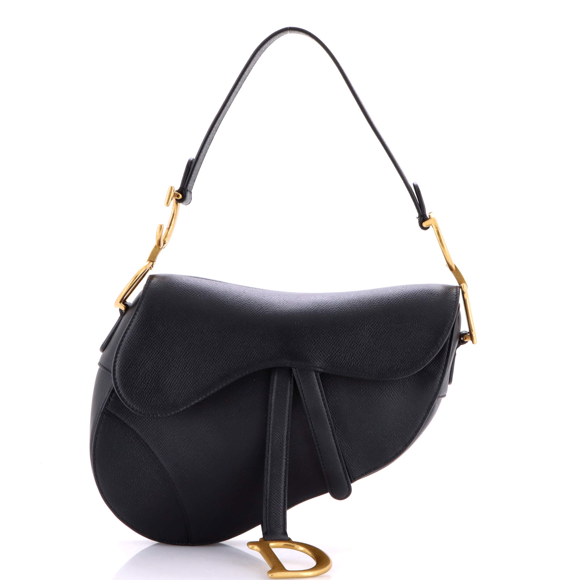 Saddle Handbag Leather Medium
