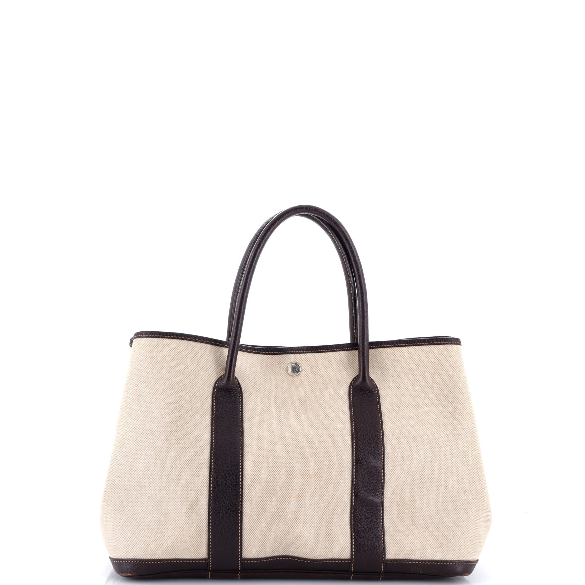 Garden Party Tote Toile and Leather 36