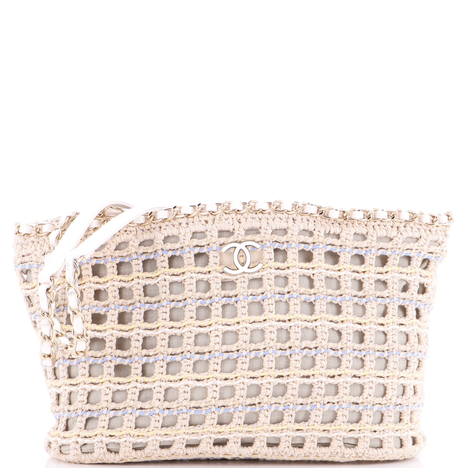 Le Panier Chain Around Shopping Bag Crochet Cotton Small