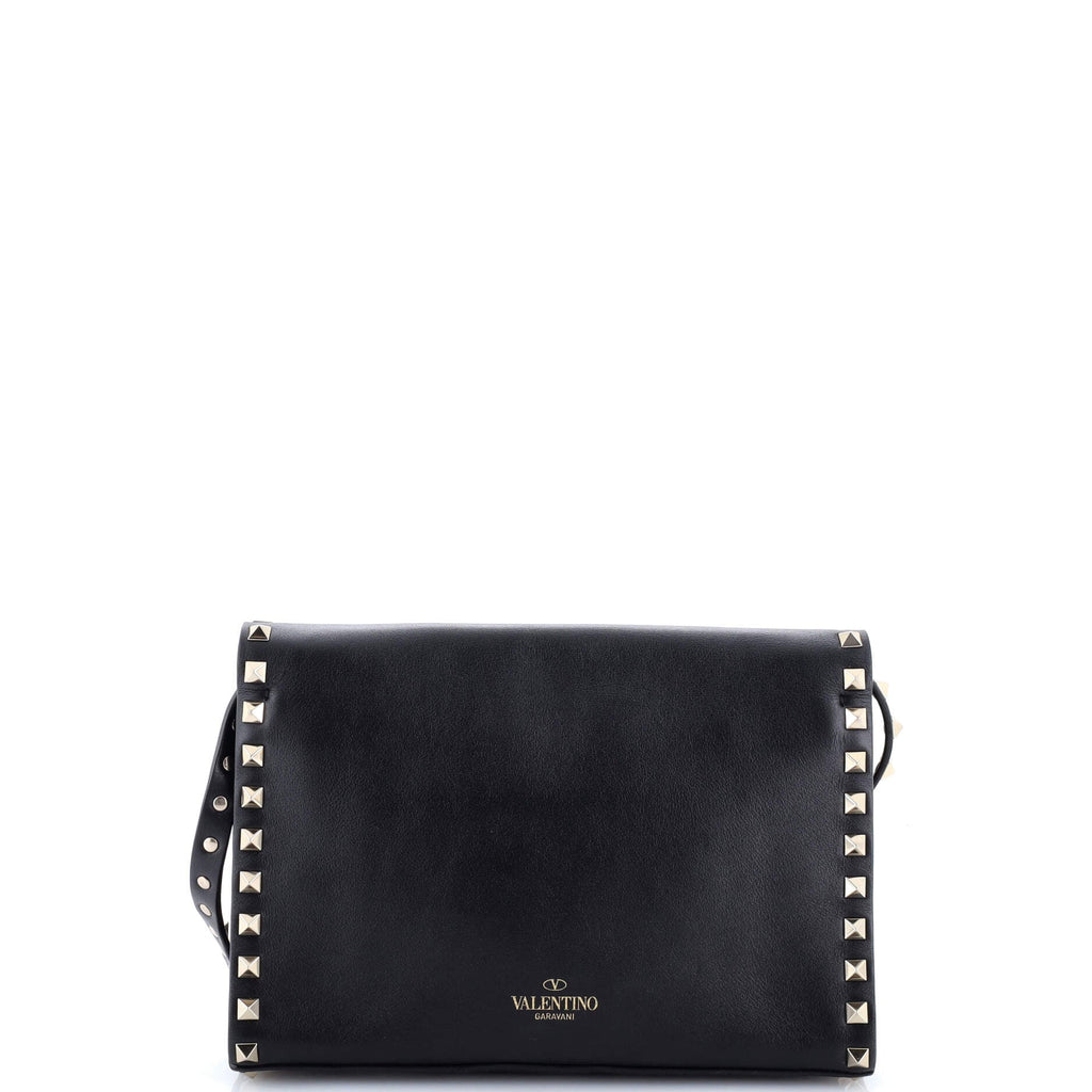 Rockstud Flip Lock Flap Bag Leather Medium