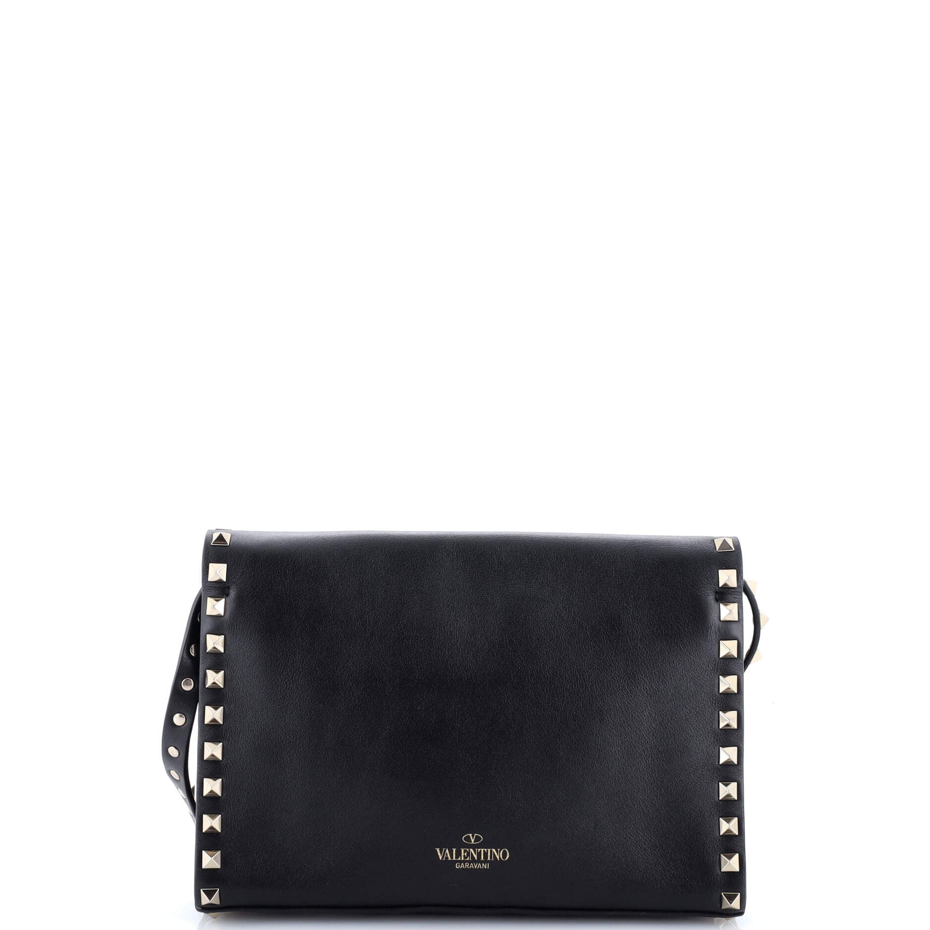 Rockstud Flip Lock Flap Bag Leather Medium