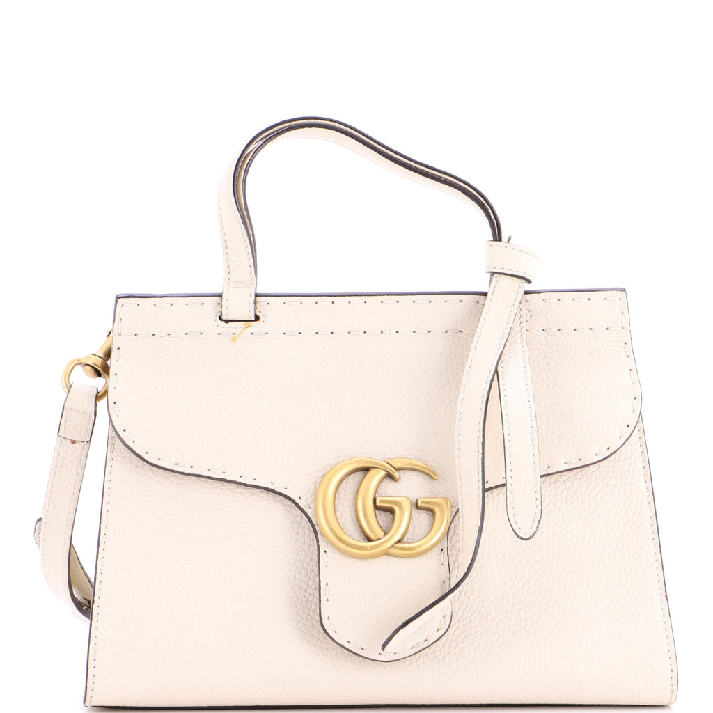 GG Marmont Top Handle Bag Leather Mini