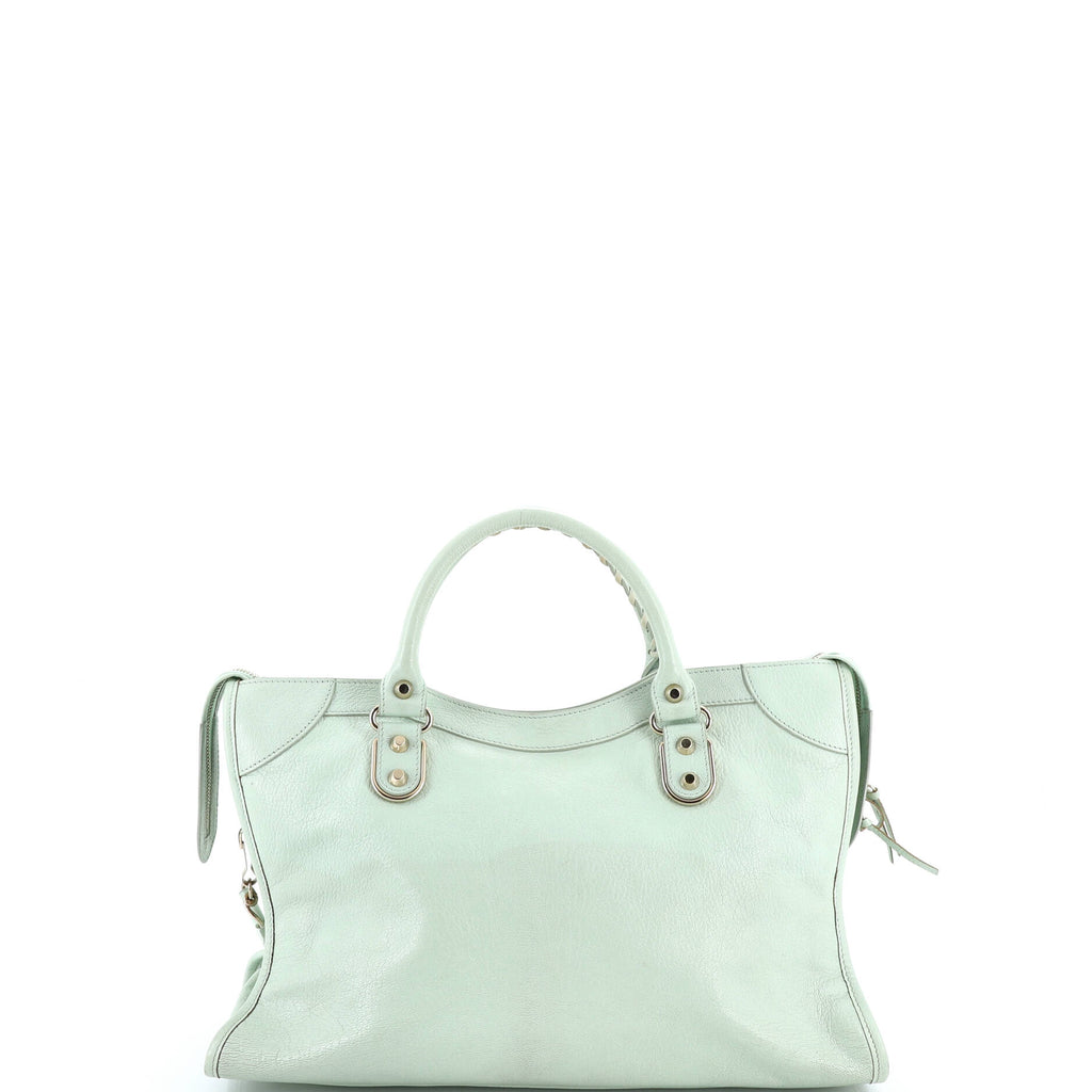 City Classic Metallic Edge Bag Leather Medium