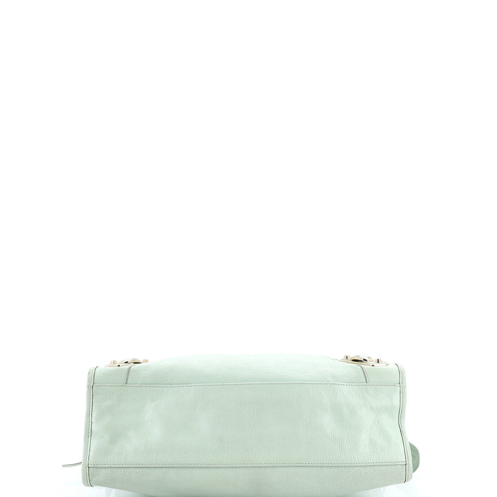 City Classic Metallic Edge Bag Leather Medium