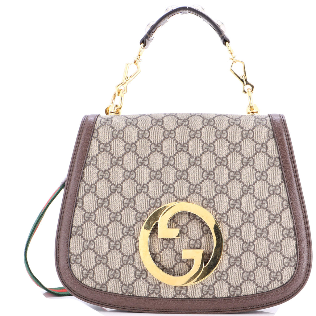 Blondie NM Top Handle Bag GG Coated Canvas Medium