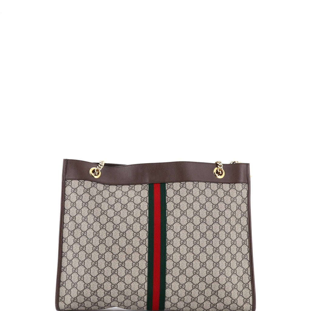Rajah Chain Tote GG Coated Canvas Large