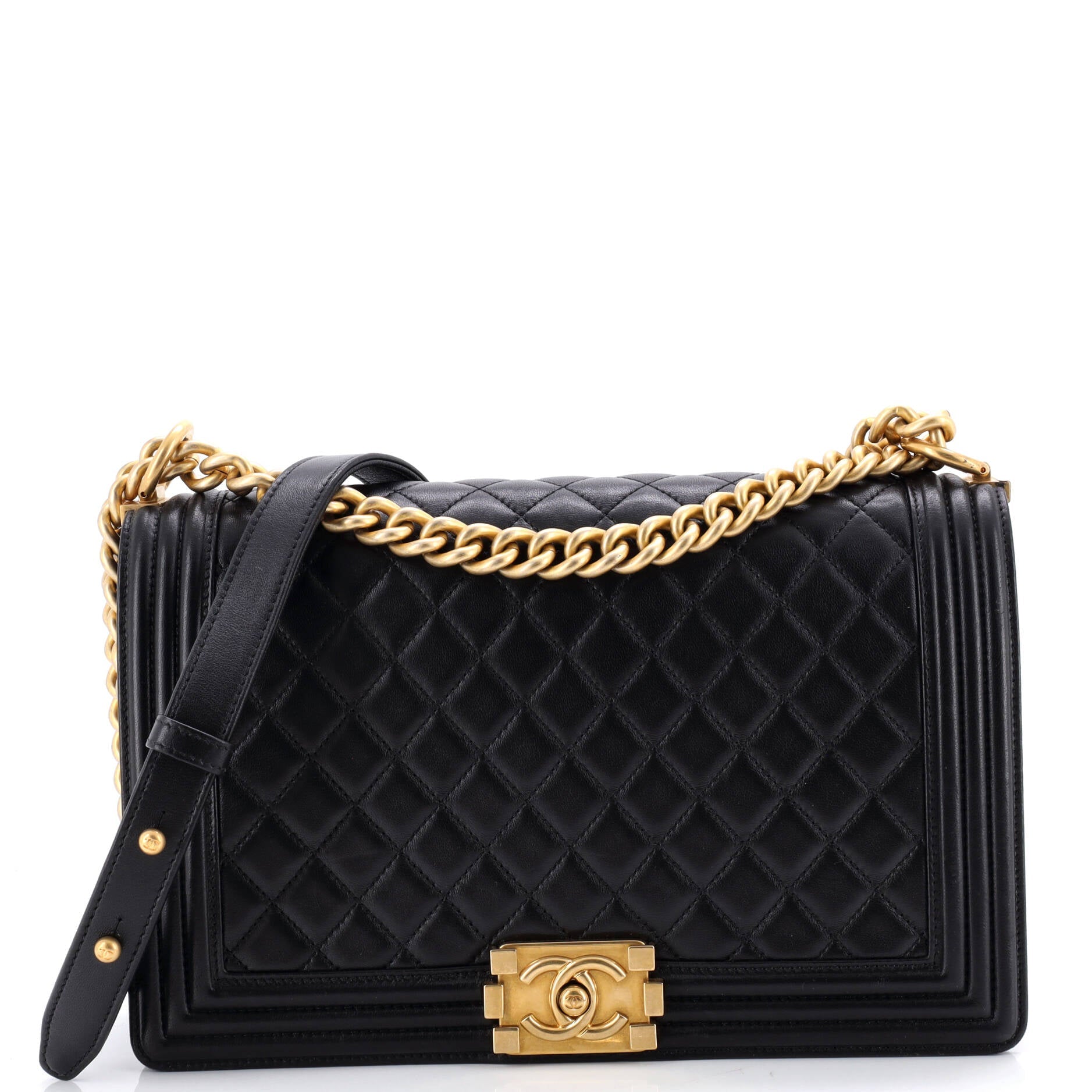 Boy Flap Bag Quilted Lambskin New Medium