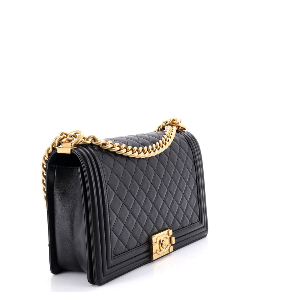 Boy Flap Bag Quilted Lambskin New Medium