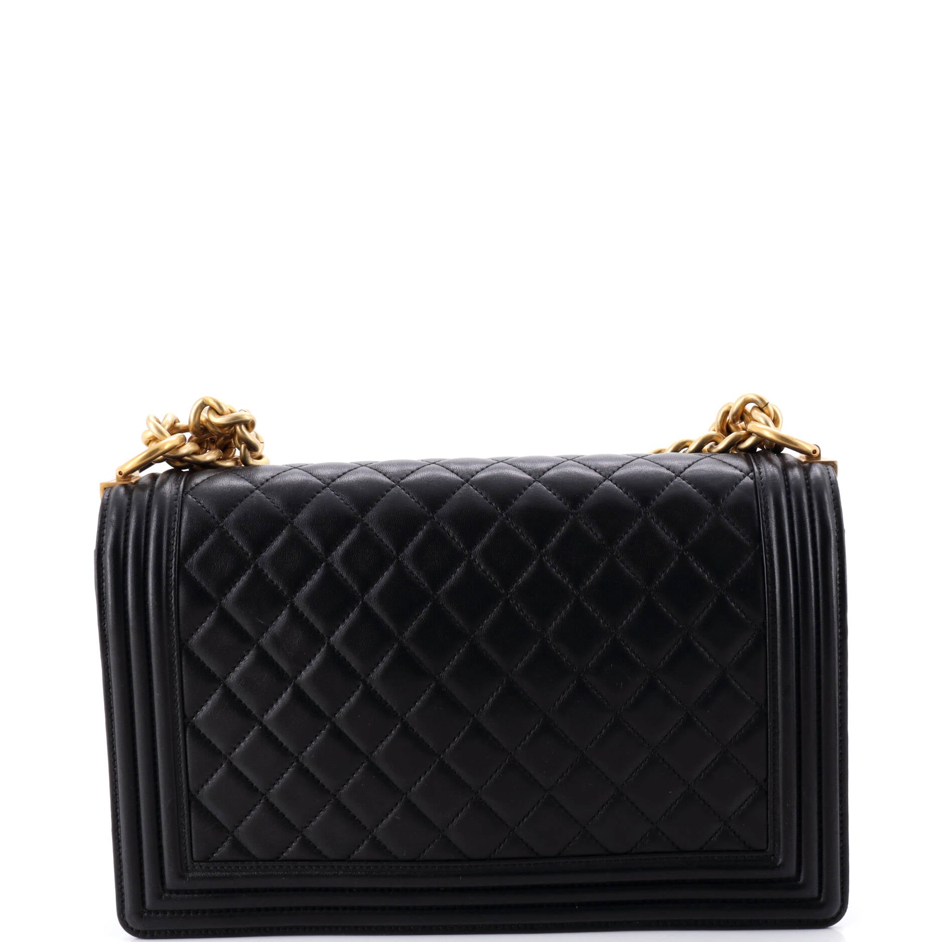 Boy Flap Bag Quilted Lambskin New Medium