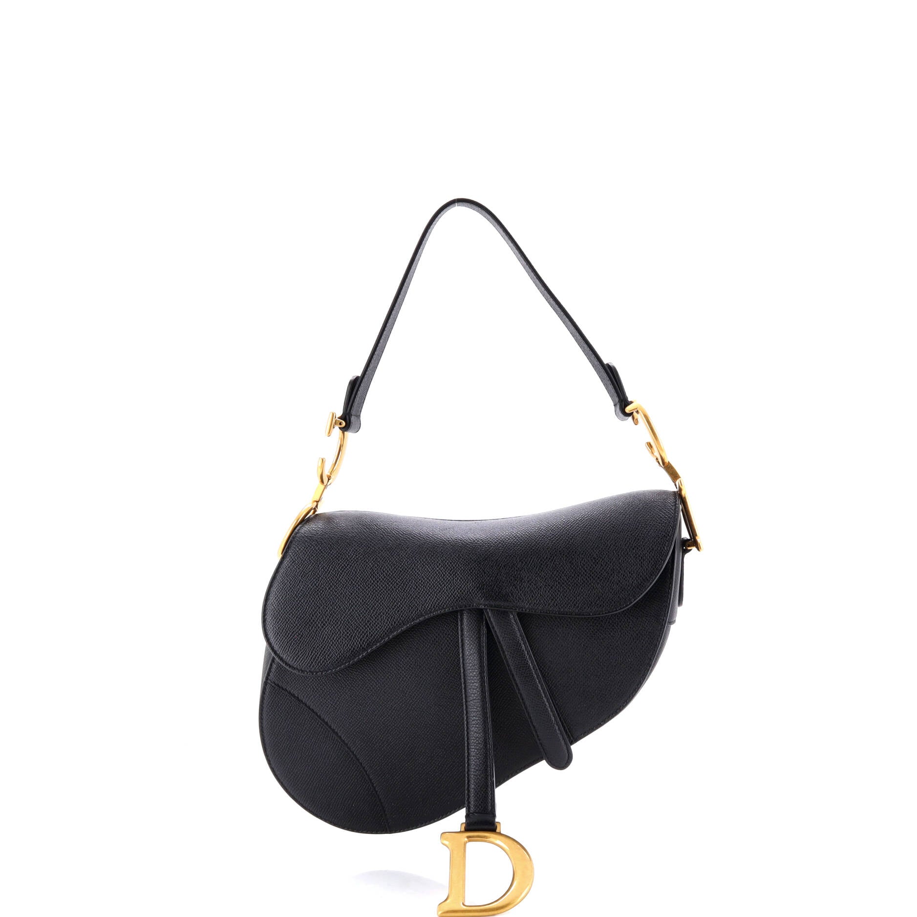 Saddle Handbag Leather Medium
