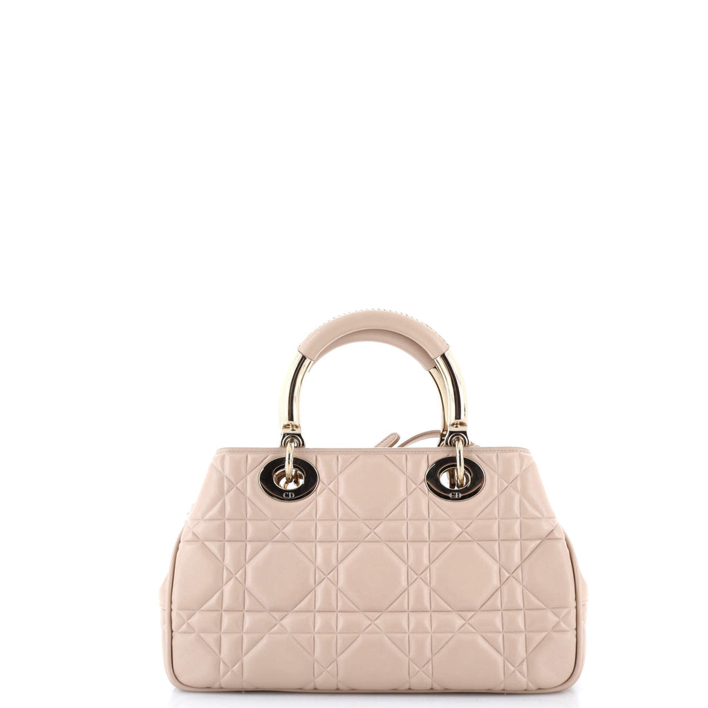 Lady 95.22 Bag Cannage Embossed Leather Medium
