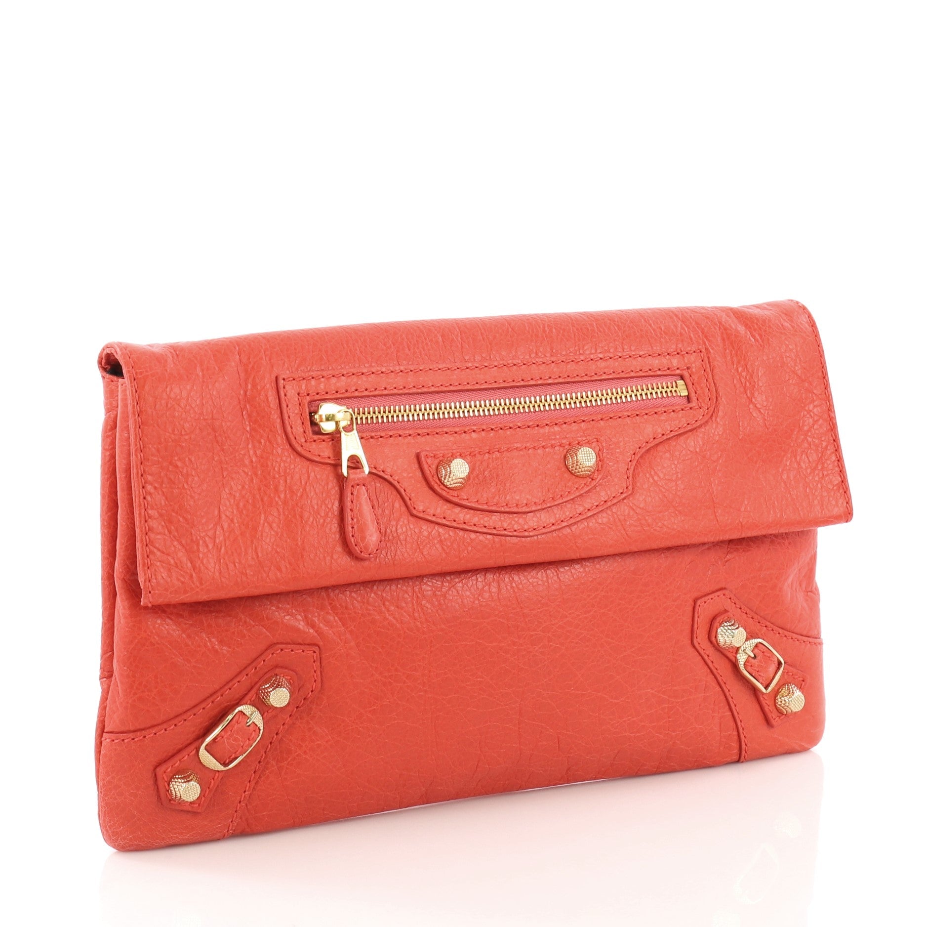 Envelope Clutch Giant Studs Leather