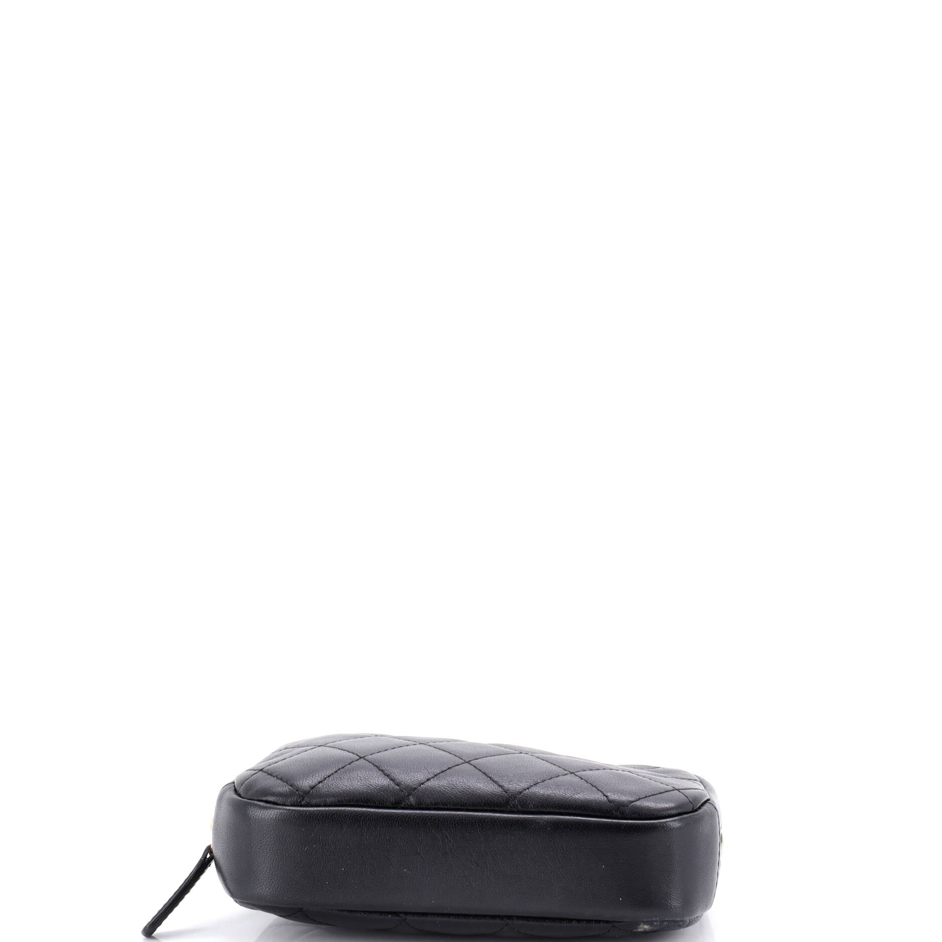 Curvy Cosmetic Pouch Quilted Lambskin Small