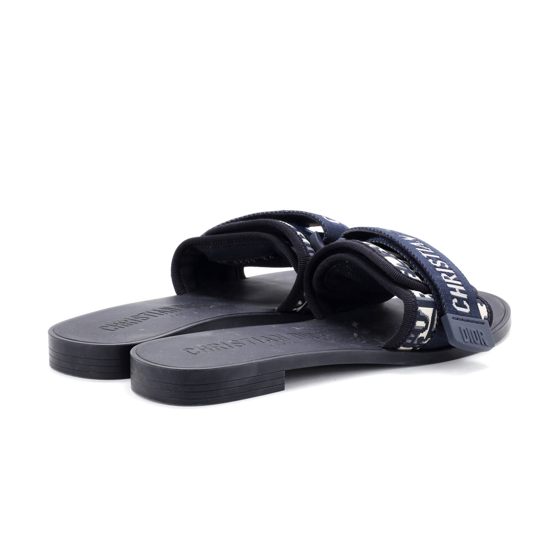 Women's Dio(r)evolution Slide Sandals Oblique Fabric
