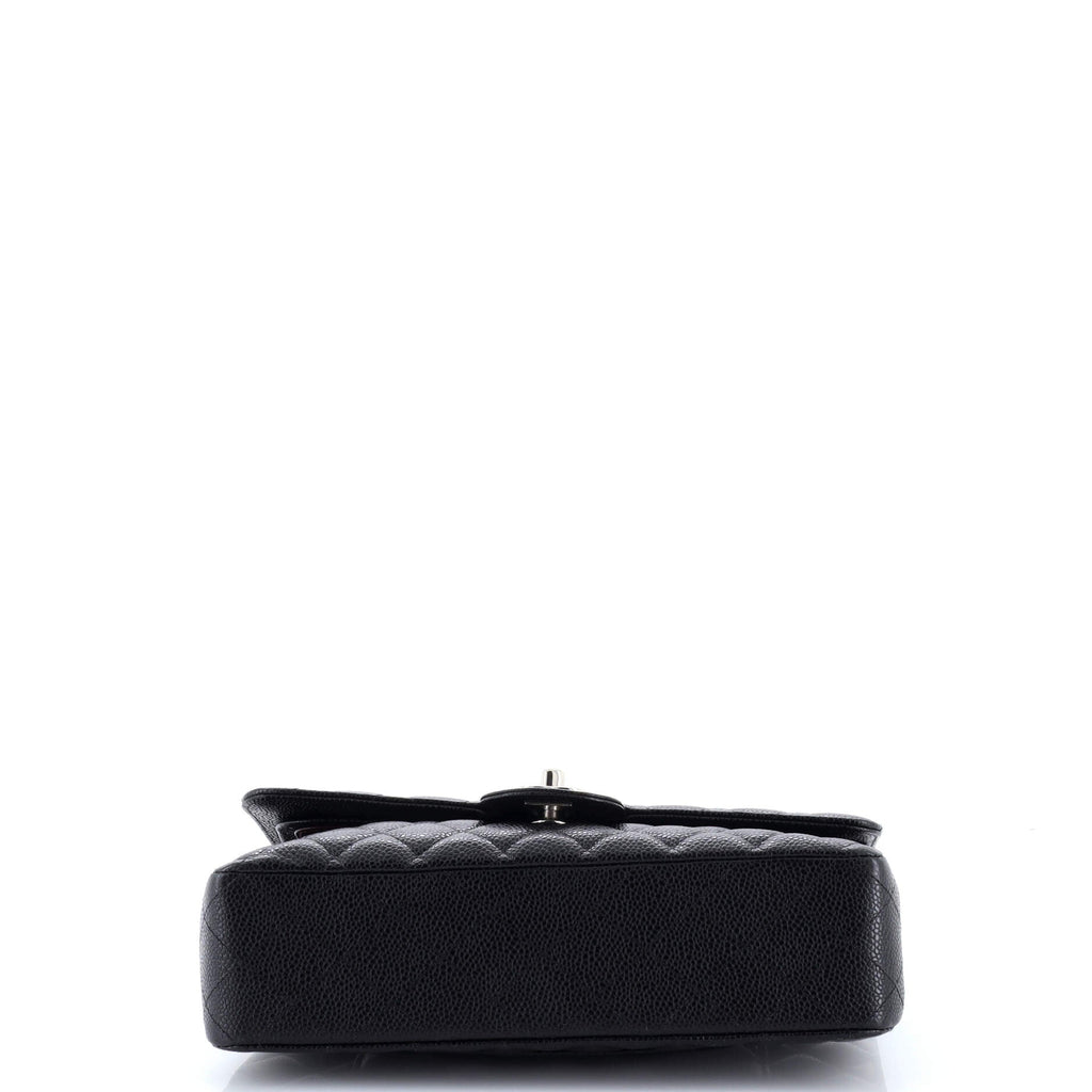 Classic Double Flap Bag Quilted Caviar Medium