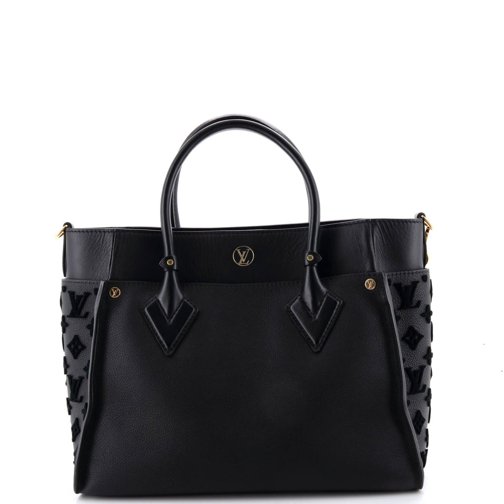 On My Side Tote Monogram Tuffetage Leather MM