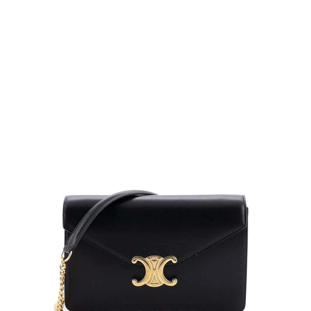 Margo Triomphe Wallet on Chain Leather