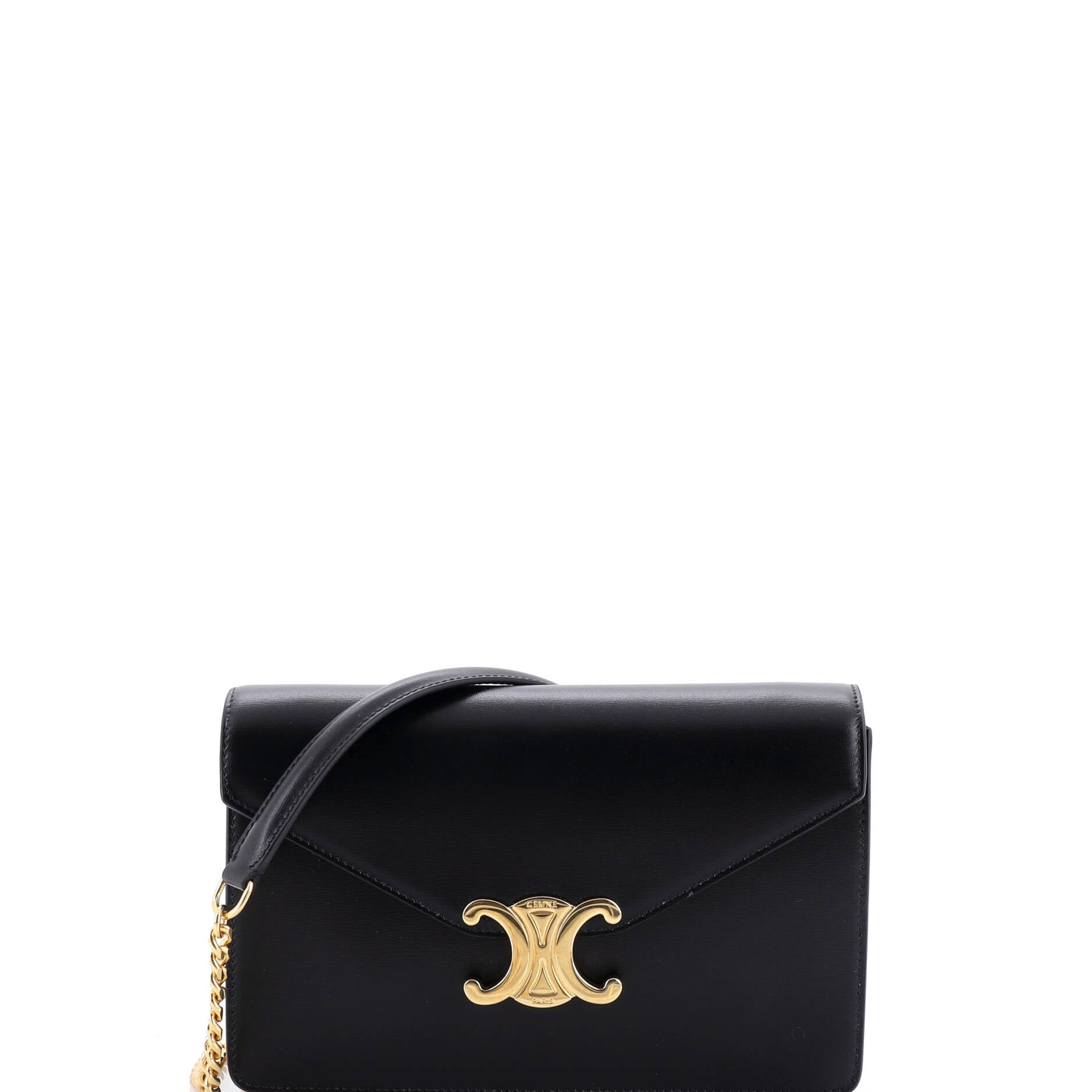 Margo Triomphe Wallet on Chain Leather