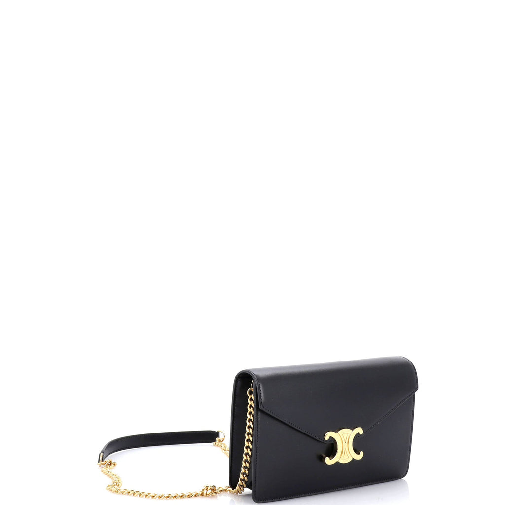 Margo Triomphe Wallet on Chain Leather