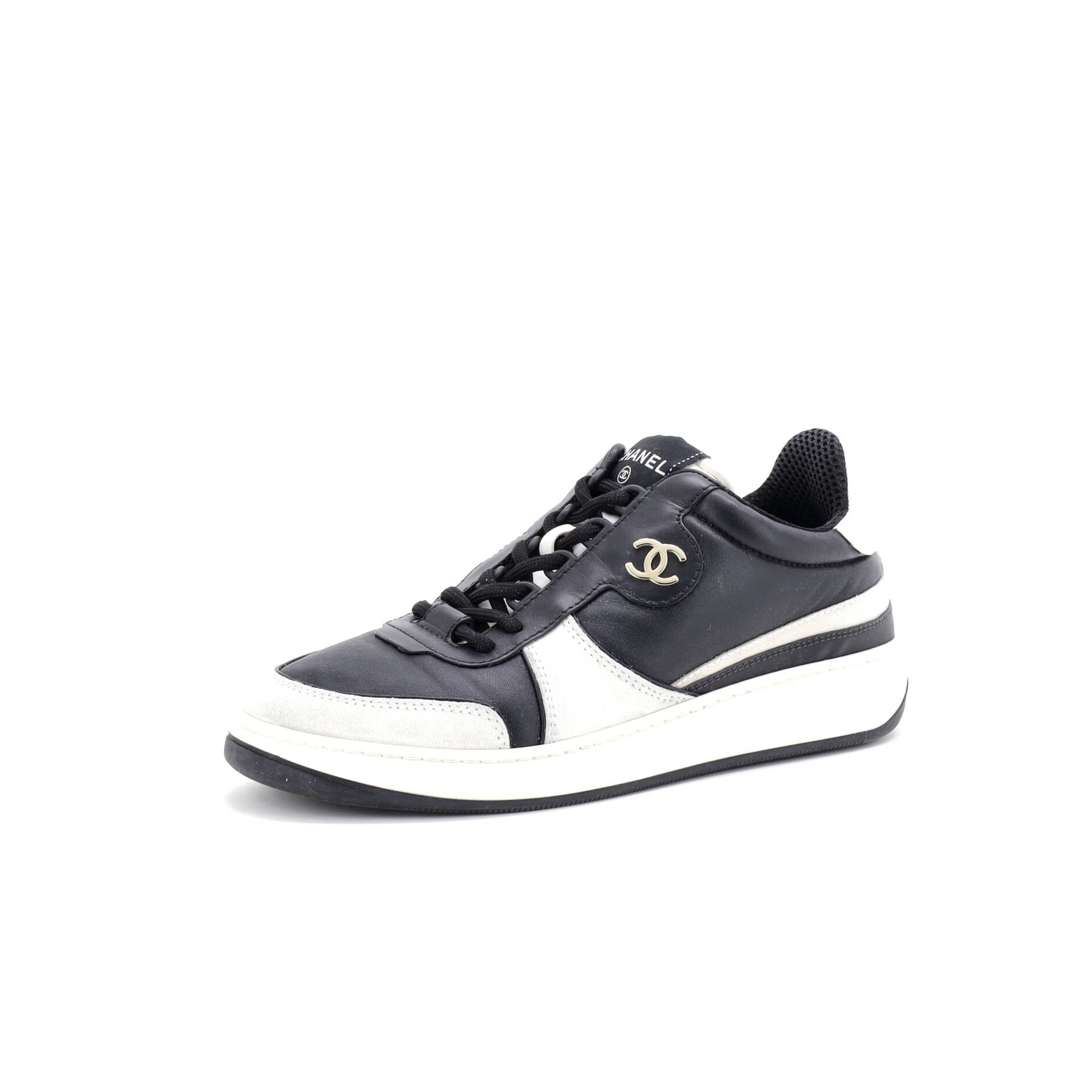 Women's CC Low-Top Sneakers Suede and Leather