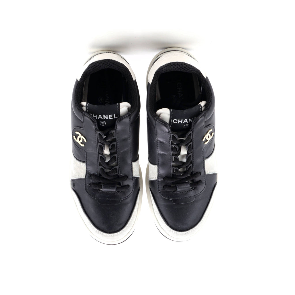 Women's CC Low-Top Sneakers Suede and Leather