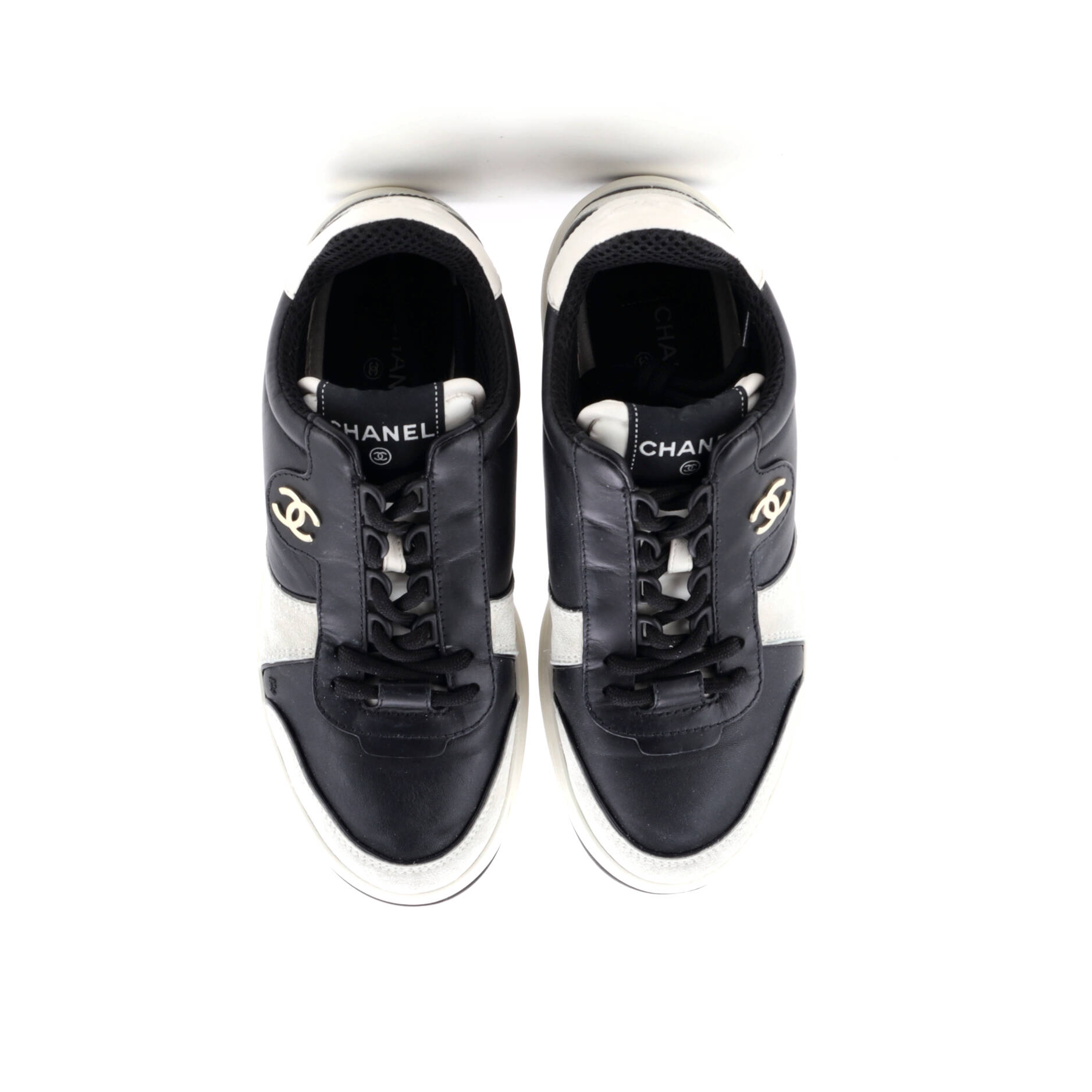 Women's CC Low-Top Sneakers Suede and Leather