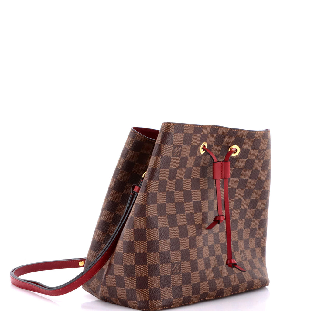 NeoNoe Handbag Damier with Leather MM