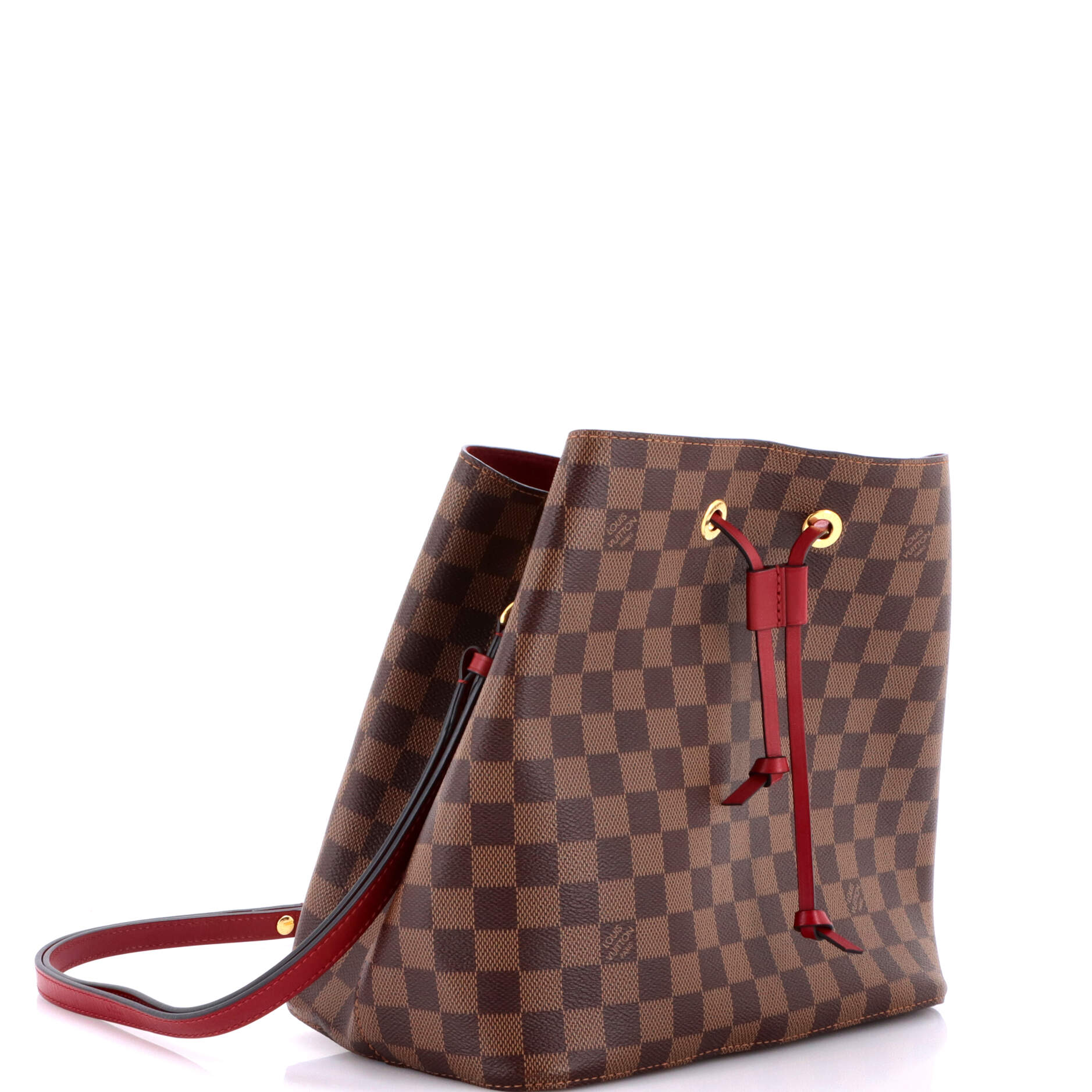 NeoNoe Handbag Damier with Leather MM