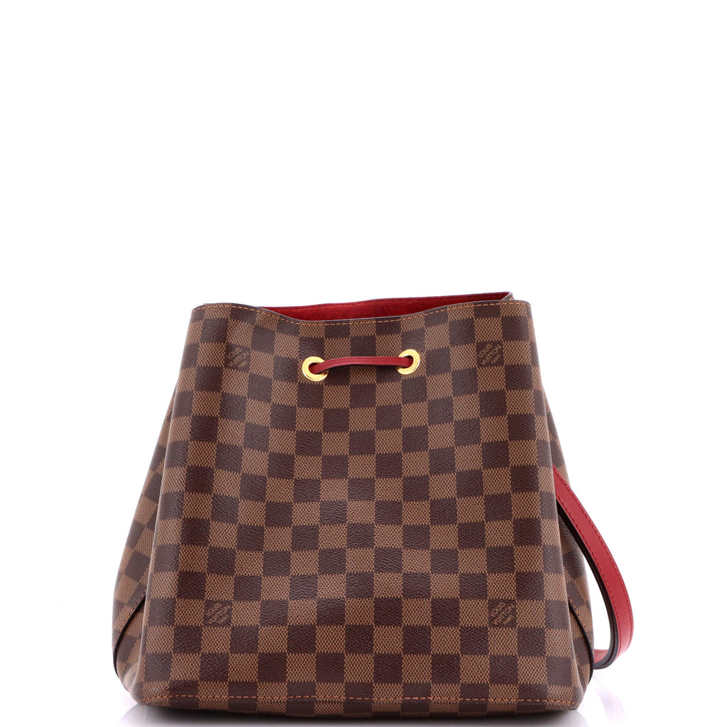 NeoNoe Handbag Damier with Leather MM