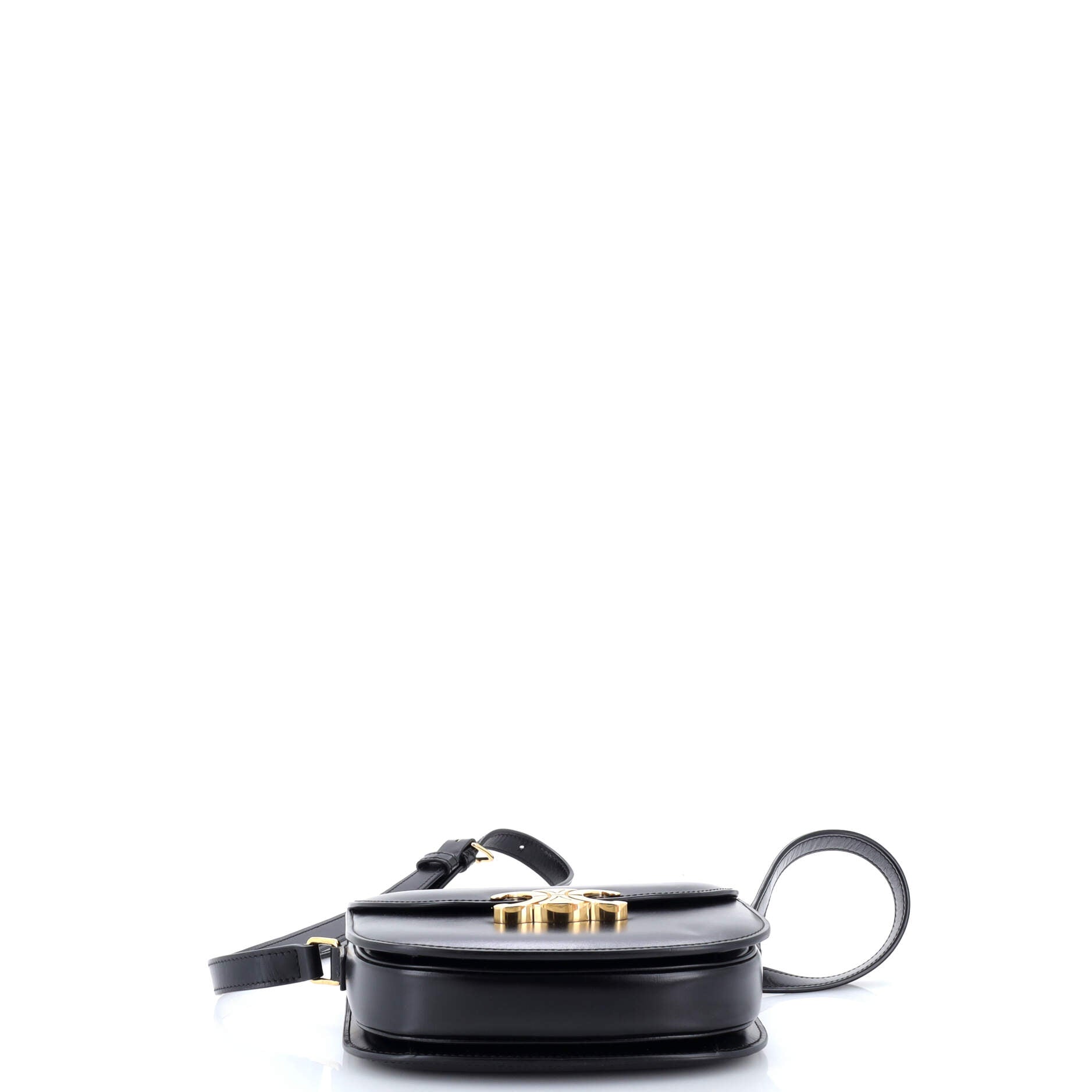 Triomphe Besace Clea Flap Bag Leather