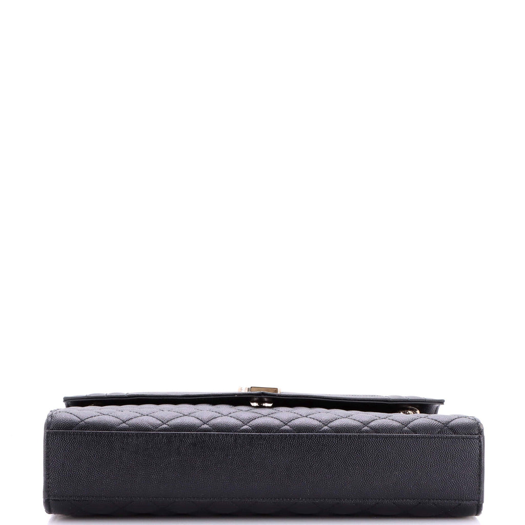 Classic Monogram Envelope Satchel Mixed Matelasse Leather Large