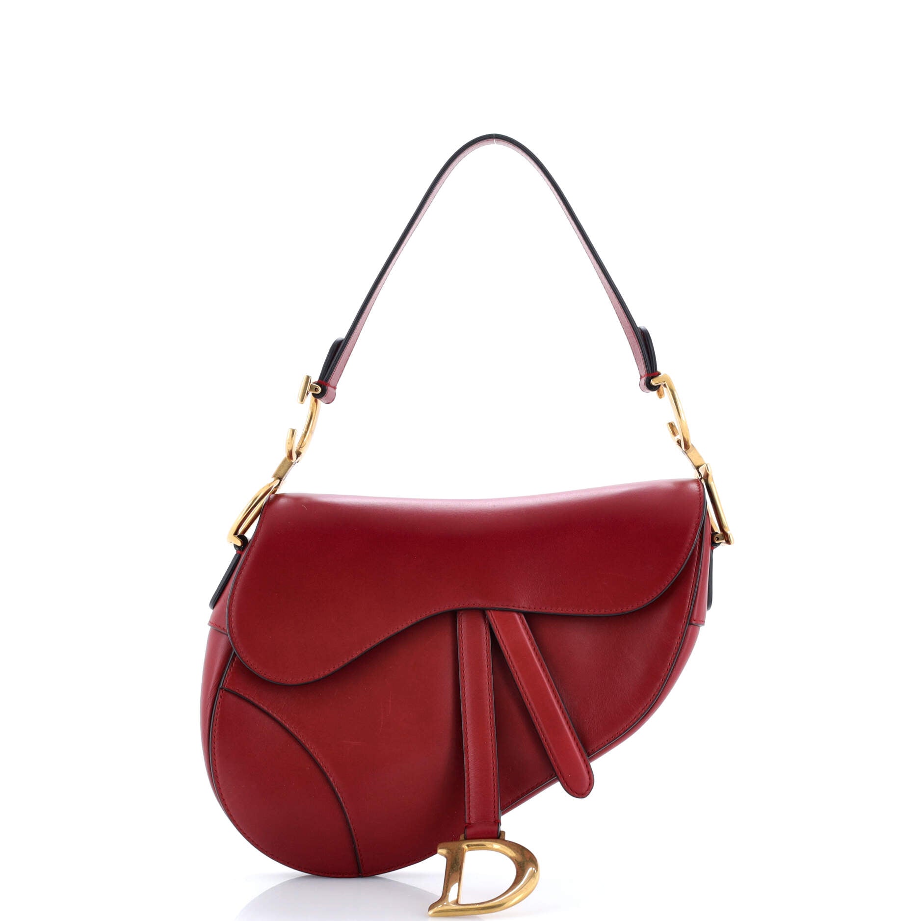Saddle Handbag Leather Medium