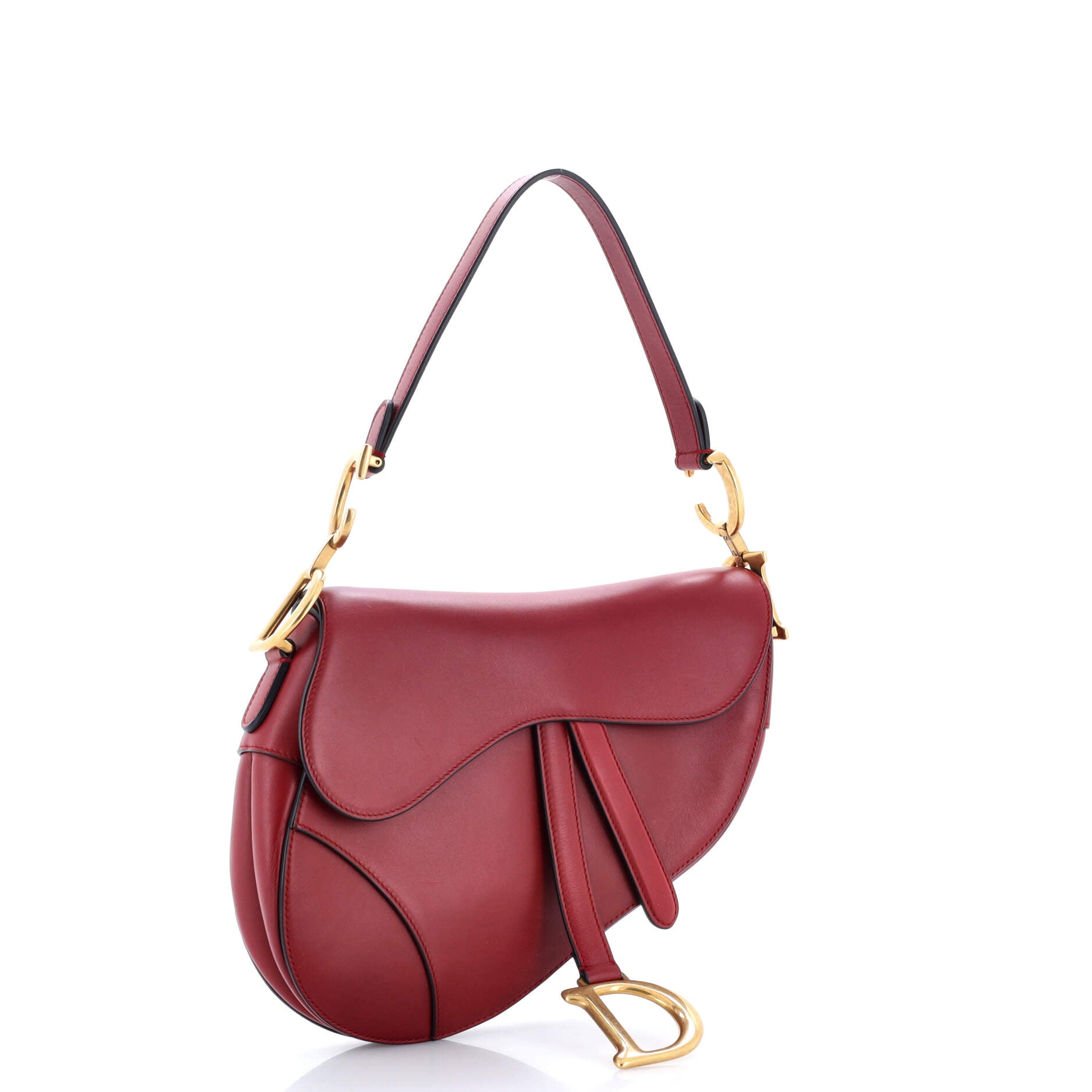 Saddle Handbag Leather Medium