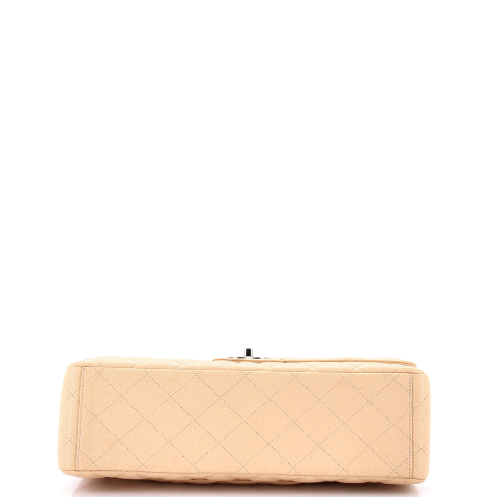 Classic Double Flap Bag Quilted Caviar Maxi