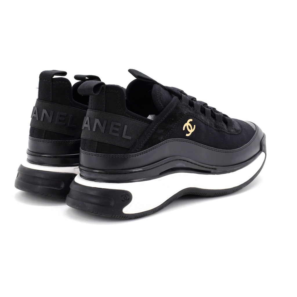 Women's CC Cap Toe Logo Sneakers Suede and Mixed Fibers