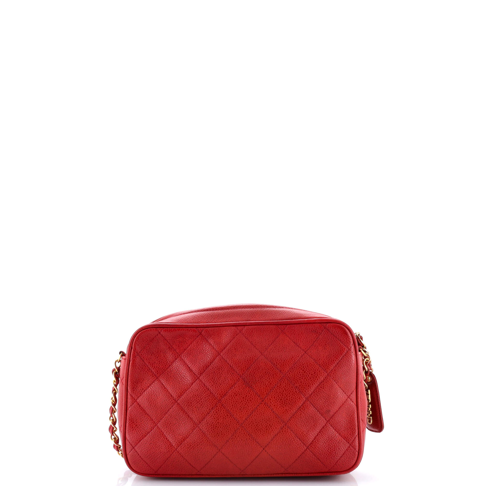 Vintage Front Pocket Camera Bag Quilted Caviar Small
