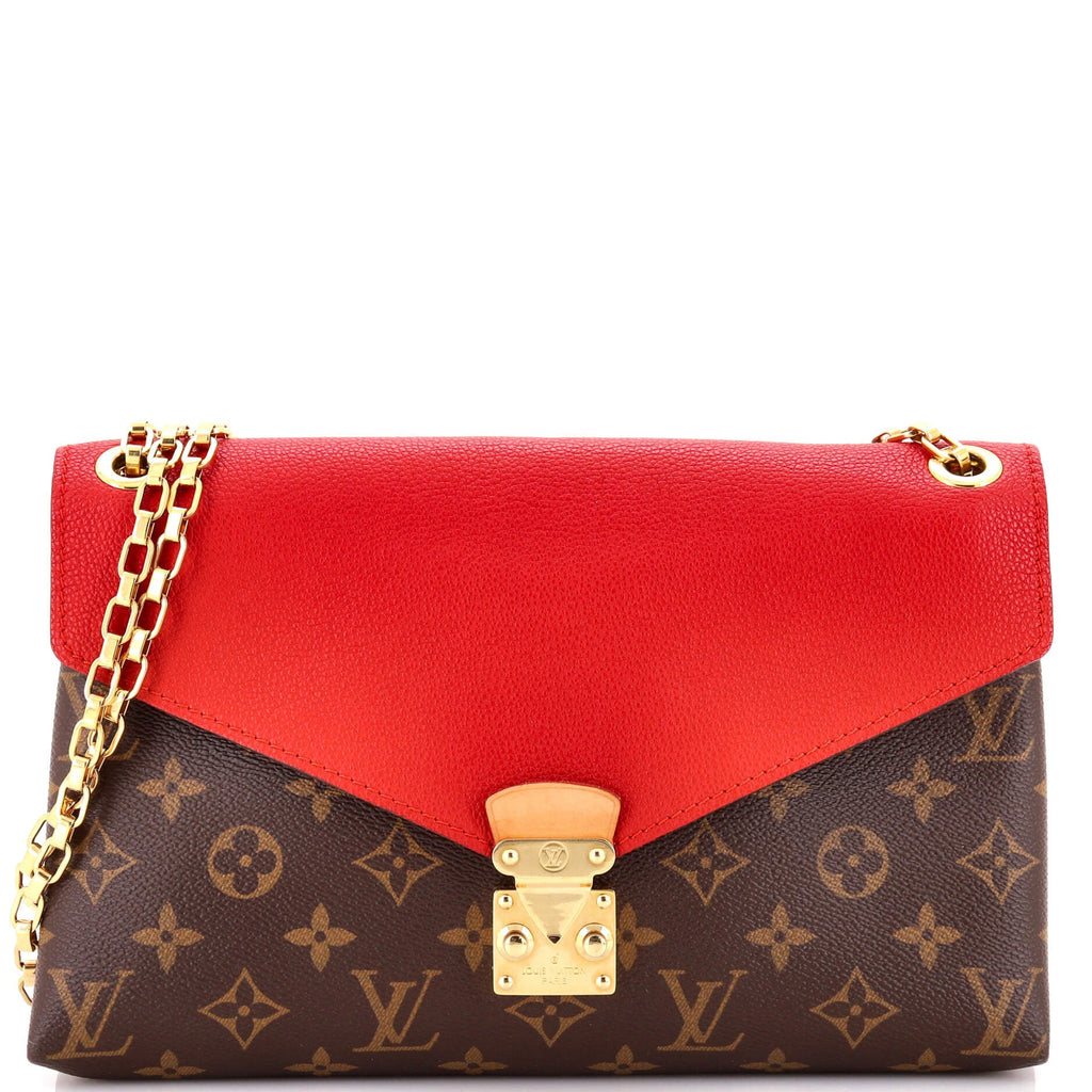 Pallas Chain Shoulder Bag Monogram Canvas and Calfskin