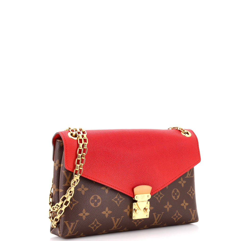 Pallas Chain Shoulder Bag Monogram Canvas and Calfskin