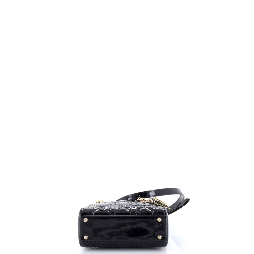 Lady Dior Bag Cannage Quilt Patent Mini